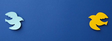 International day of peace or world peace day, symbol of peace - pigeonの写真素材