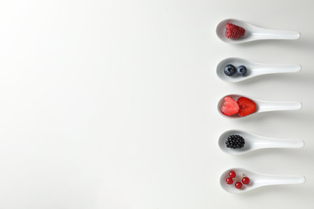 Tasty and delicious summer food, berries, healthy food conceptの写真素材