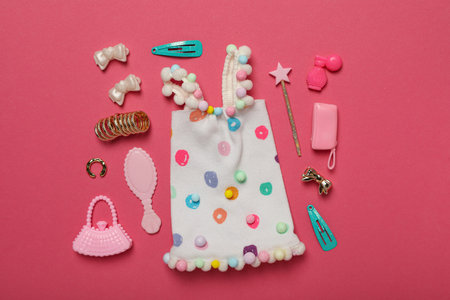 ODESSA, UKRAINE - JULY 26, 2023: Barbie doll and barbie doll accessories conceptのeditorial素材