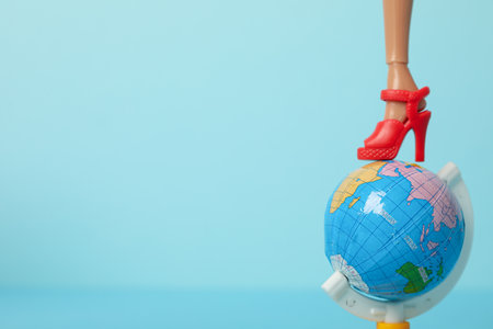 ODESSA, UKRAINE - JULY 26, 2023: Barbie doll and barbie doll accessories conceptのeditorial素材