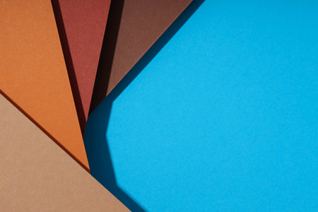 Mockup, abstraction, colorful colored paper, top viewの写真素材