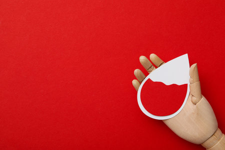 Blood donation, concept of awareness and donationの写真素材