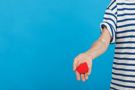 Blood donation, concept of awareness and donationの写真素材