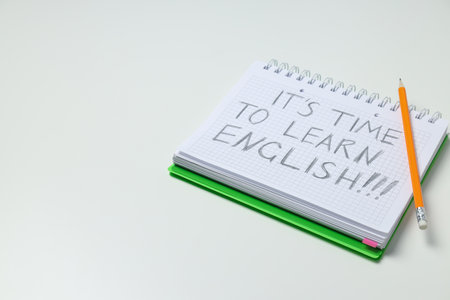 Learning English language, concept of learning languageの写真素材