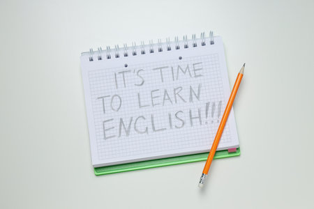 Learning English language, concept of learning languageの写真素材