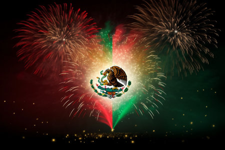 Mexico Independence Day background, Mexico Independence Day holidayの素材