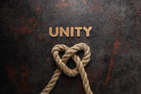 Celtic knot in the shape of a rope heart. Concept of creative unity, faith and protection.の写真素材