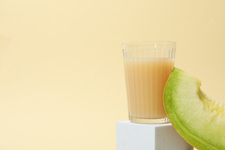 Juicy and tasty summer time fruit concept - melonの写真素材