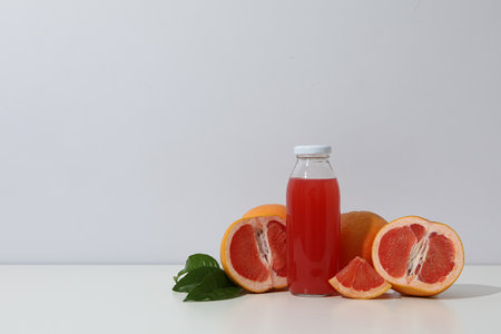 Juicy summer fruit - grapefruit, concept of fresh food
