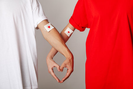 Blood donation, concept of awareness and donationの写真素材