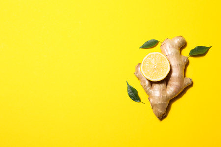 Seasoning and spices concept - ginger, homemade seasoning