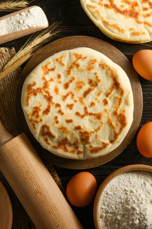 Tasty bakery food concept - delicious Pita, food for making in home