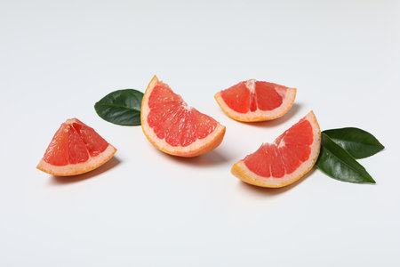 Juicy summer fruit - grapefruit, concept of fresh foodの写真素材