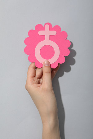 The concept of fertilization, the period of ovulation, determining the sex of the child. gender.の写真素材