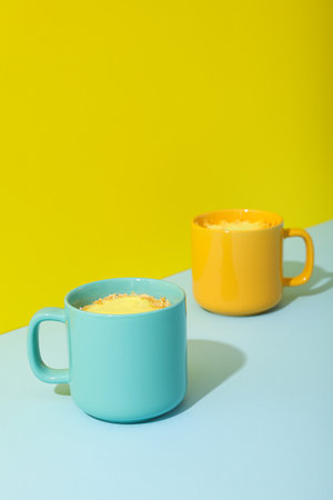 Tasty lunch concept with delicious cheese soupの写真素材