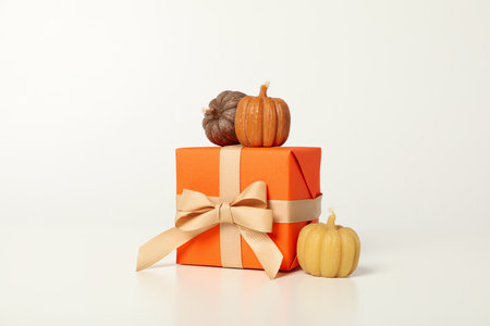 Autumn and fall season, fall season gift and present conceptの写真素材