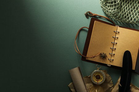 Columbus Day. Vintage accessories for sea voyagesの写真素材