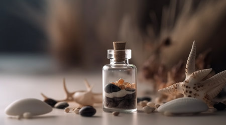 Essential oil, concept of skin care, created with Generative AI technologyの素材