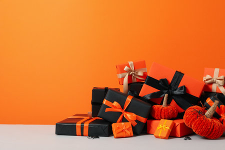 Autumn and fall season, fall season gift and present conceptの写真素材