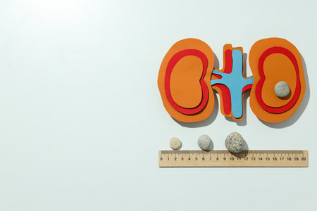 Kidneys on a light background, for National Kidney Month.の写真素材