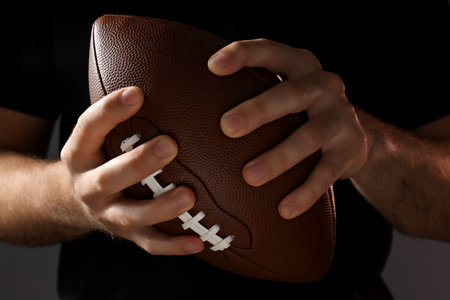American football, concept of Super Bowl and American footballの写真素材