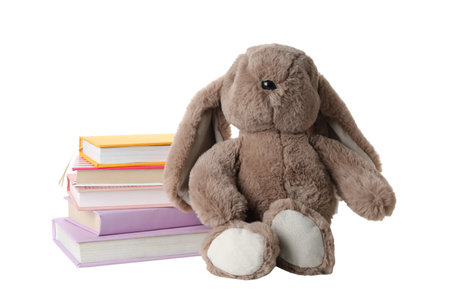 PNG, children's book, with toys, isolated on white background.の写真素材