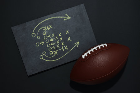 American football, concept of Super Bowl and American footballの写真素材