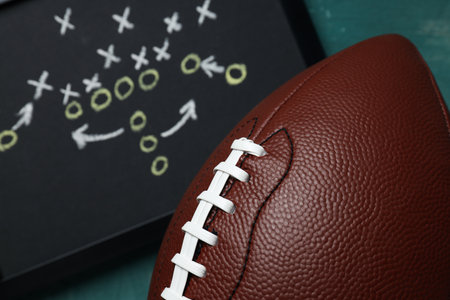 American football, concept of Super Bowl and American footballの写真素材