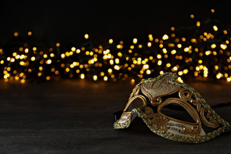 Purim day celebration concept, mask for performance.の写真素材