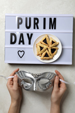 Cookies in a plate for the day of Purim.の写真素材