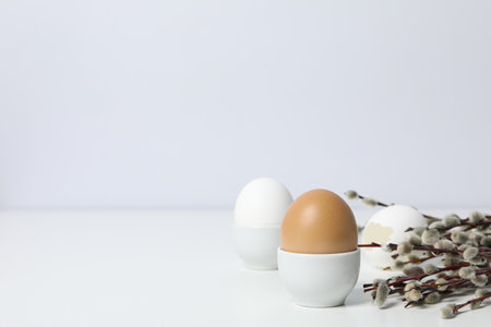 Spring holiday - Easter, concept of Easter with willow
