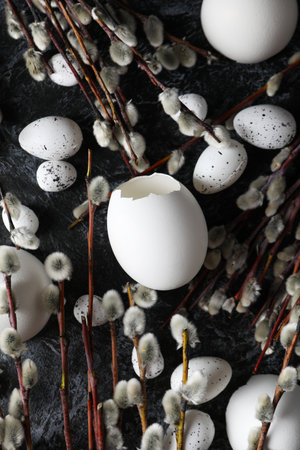 Spring holiday - Easter, concept of Easter with willow
