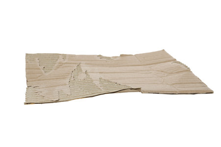 PNG, Cardboard, recycle concept, isolated on white backgroundの写真素材