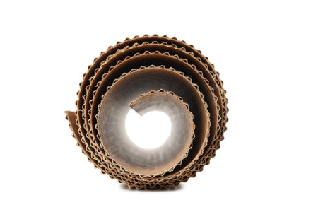 PNG, Cardboard, recycle concept, isolated on white backgroundの写真素材