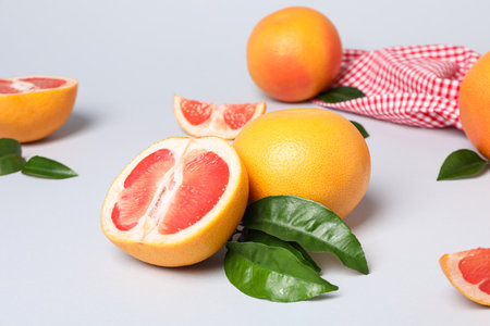 Juicy summer fruit - grapefruit, concept of fresh food