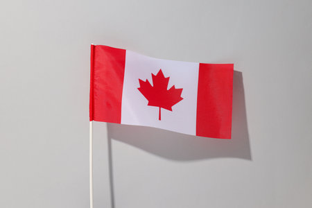 Flag of Canada on a light background