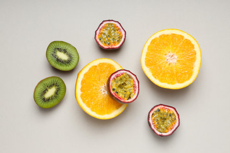 Concept of delicious and tasty exotic and tropical fruitの写真素材