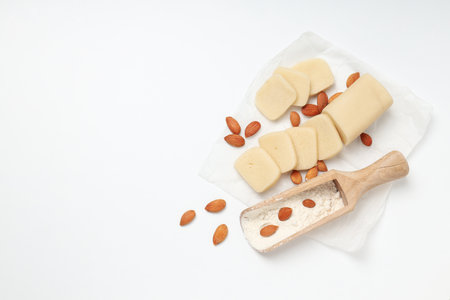 Marzipan, concept of tasty and delicious sweet foodの写真素材