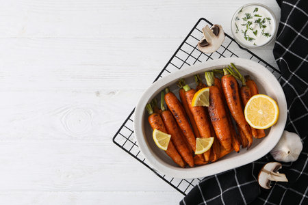 Fried carrot, concept of tasty fried foodの写真素材