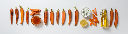 Fried carrot, concept of tasty fried foodの写真素材