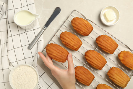 Madeleine cakes, food for eat with tea and coffee