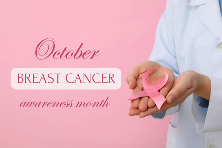 A beautiful thematic card for breast cancer monthの写真素材