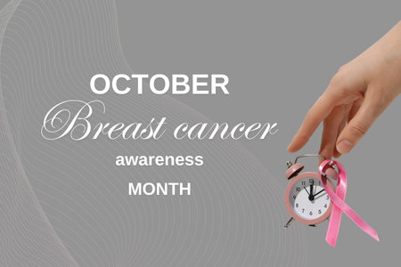 A beautiful thematic card for breast cancer monthの写真素材
