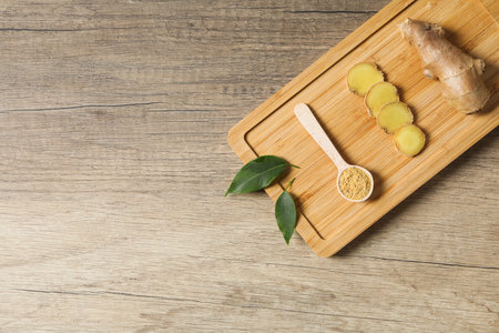 Seasoning and spices concept - ginger, homemade seasoning