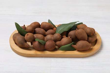 Tamarind fruit, concept of delicious food, fresh tamarindの写真素材
