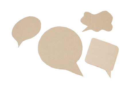 PNG, Cardboard, recycle concept, isolated on white backgroundの写真素材