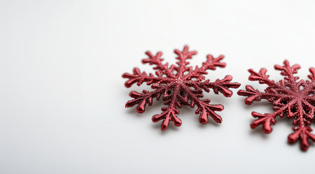 Decorative Christmas snowflake, created using Generative AI technology.の素材
