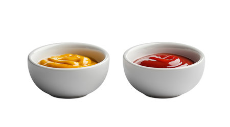 PNG, Burger ingredients, sauce, isolated on white background, created and generated by AI technology.の素材