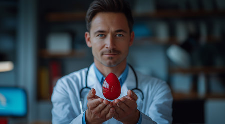 Blood Donor Month, a drop of blood, created with the help of Generative AI technology.の素材