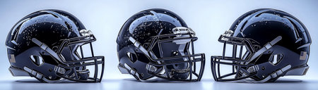 Super Bowl. American football, a football player's protective helmet, created using Generative AI technology.の素材